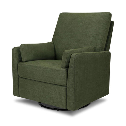 Carter's Ethan Swivel Recliner in Performance Forest Green Linen, GREENGUARD Gold & CertiPUR-US® Certified