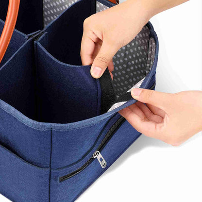 Baby Diaper Caddy Organizer, Baby Diaper Caddy Organizer Large Portable Nappy Storage Basket Personality Detachable Divider