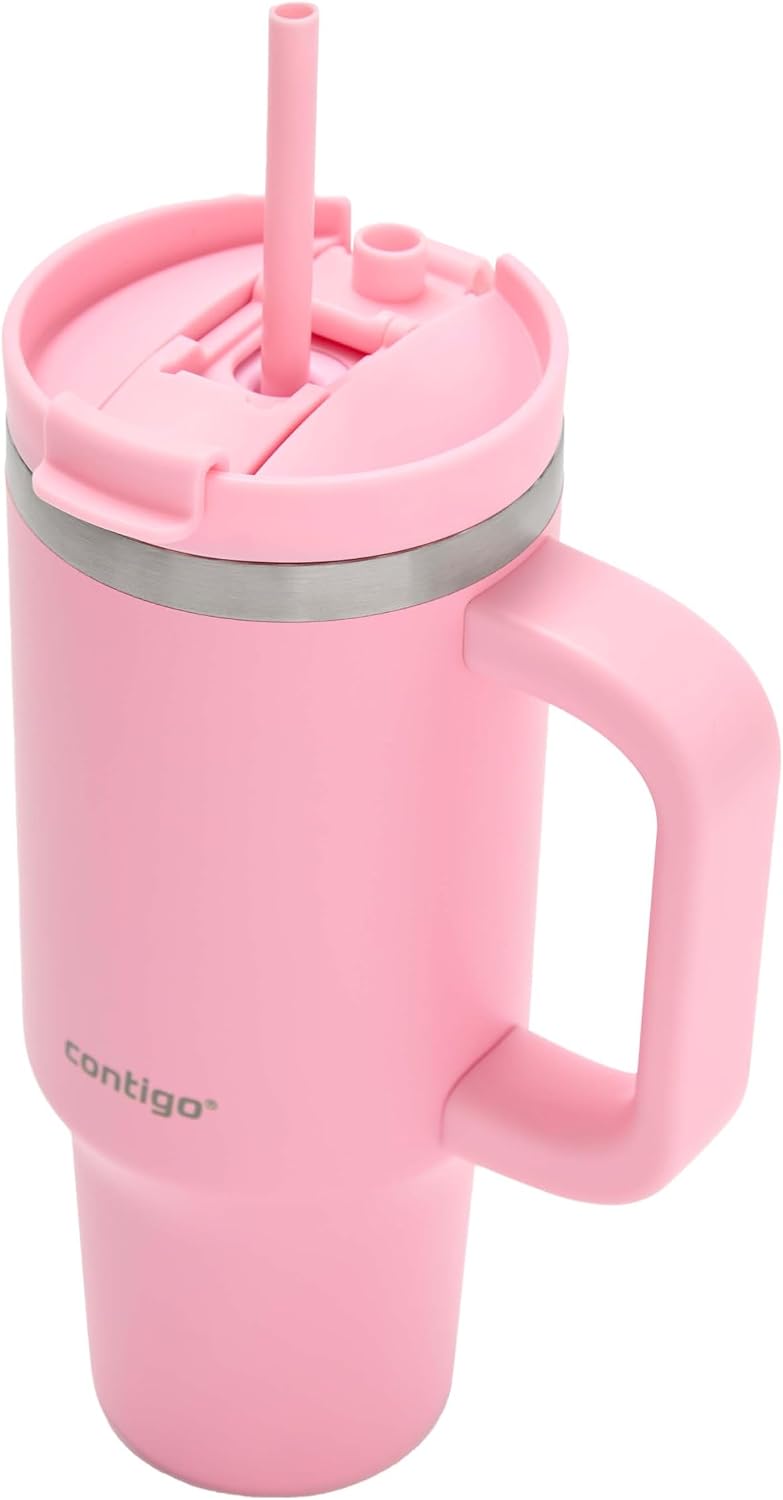 Streeterville 30oz Tumbler, Stainless Steel Vacuum Insulated, Leak-Proof, Cold for 29 Hours, Fits in cupholders, Licorice