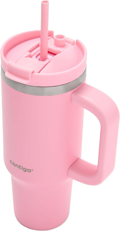 Streeterville 30oz Tumbler, Stainless Steel Vacuum Insulated, Leak-Proof, Cold for 29 Hours, Fits in cupholders, Licorice