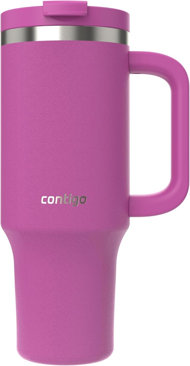 Streeterville 30oz Tumbler, Stainless Steel Vacuum Insulated, Leak-Proof, Cold for 29 Hours, Fits in cupholders, Licorice