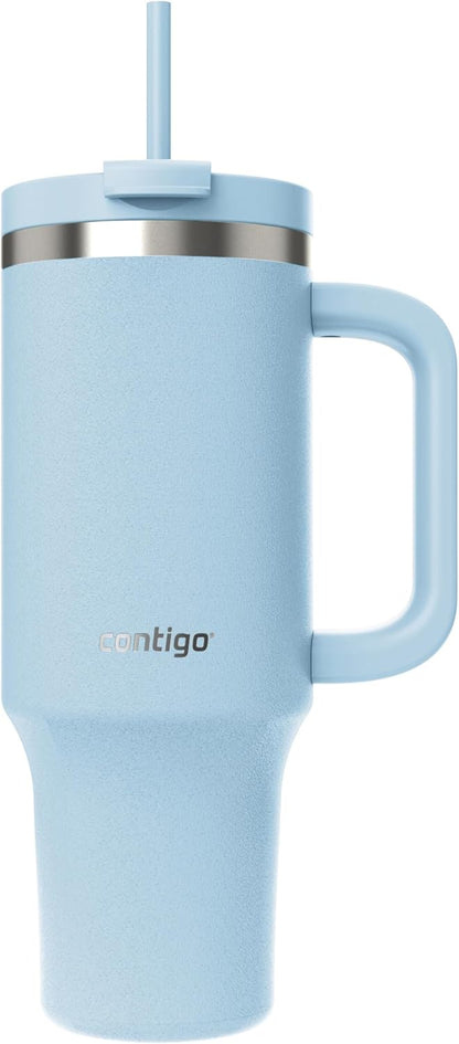 Streeterville 30oz Tumbler, Stainless Steel Vacuum Insulated, Leak-Proof, Cold for 29 Hours, Fits in cupholders, Licorice