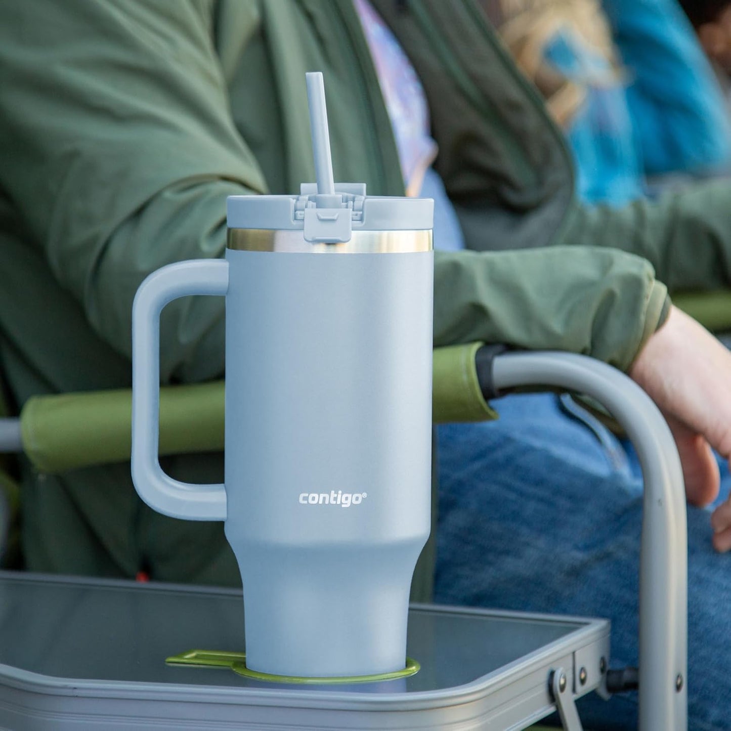 Streeterville 30oz Tumbler, Stainless Steel Vacuum Insulated, Leak-Proof, Cold for 29 Hours, Fits in cupholders, Licorice
