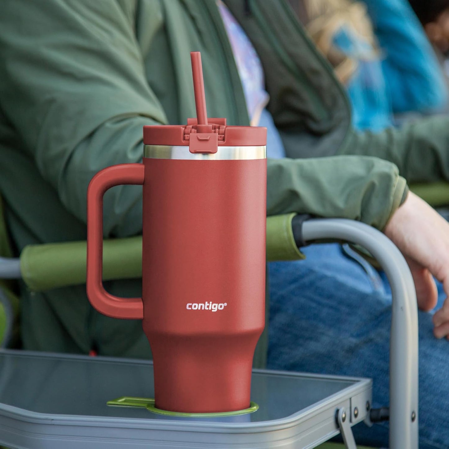 Streeterville 30oz Tumbler, Stainless Steel Vacuum Insulated, Leak-Proof, Cold for 29 Hours, Fits in cupholders, Licorice
