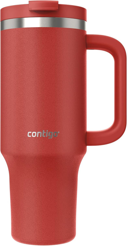 Streeterville 30oz Tumbler, Stainless Steel Vacuum Insulated, Leak-Proof, Cold for 29 Hours, Fits in cupholders, Licorice