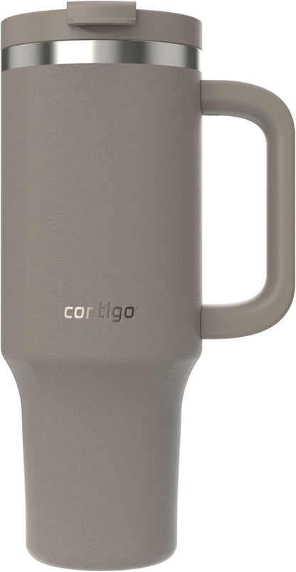 Streeterville 30oz Tumbler, Stainless Steel Vacuum Insulated, Leak-Proof, Cold for 29 Hours, Fits in cupholders, Licorice