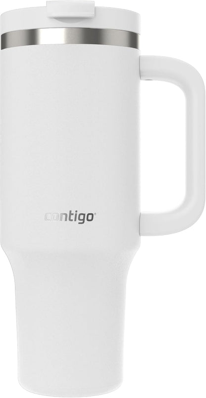 Streeterville 30oz Tumbler, Stainless Steel Vacuum Insulated, Leak-Proof, Cold for 29 Hours, Fits in cupholders, Licorice