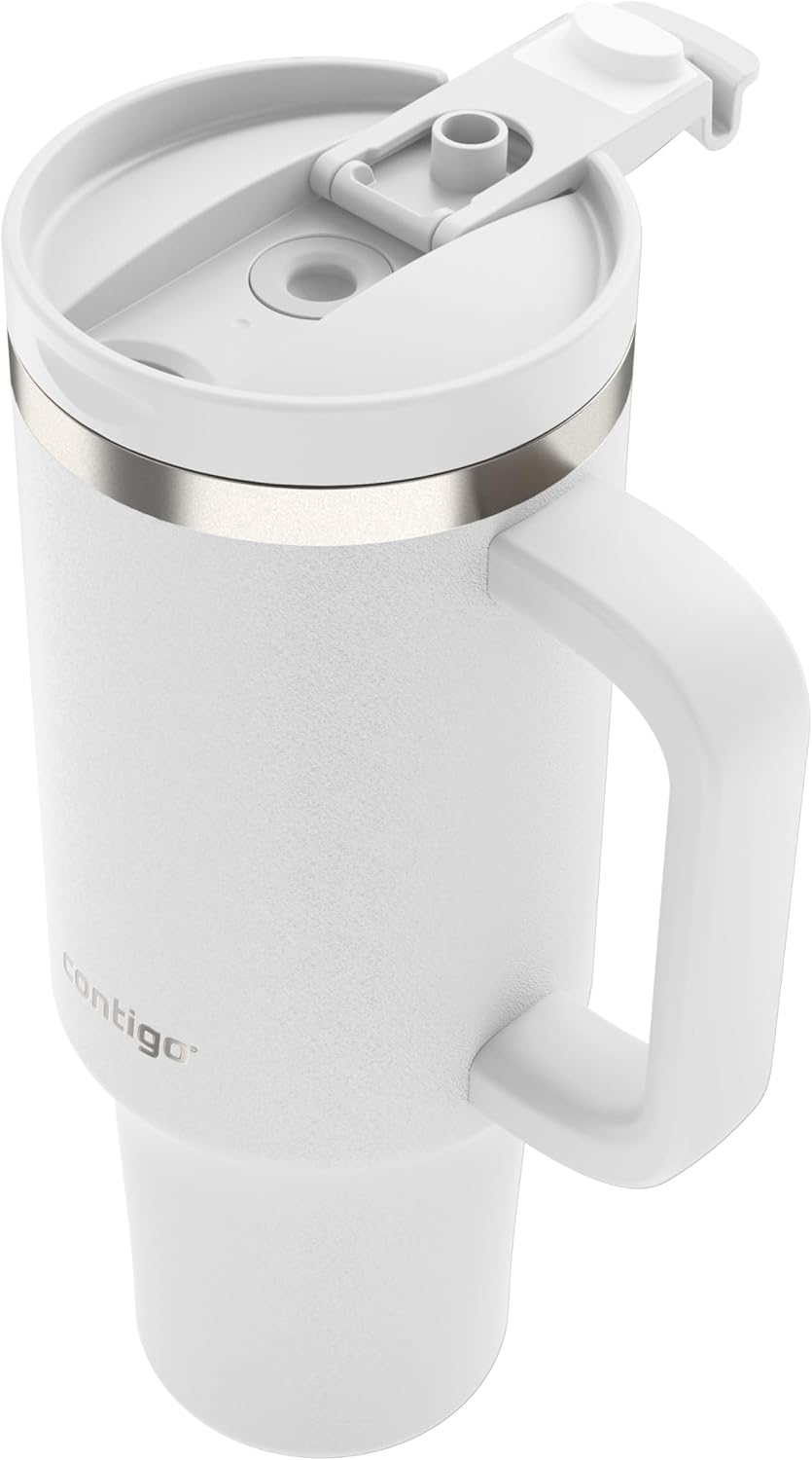 Streeterville 30oz Tumbler, Stainless Steel Vacuum Insulated, Leak-Proof, Cold for 29 Hours, Fits in cupholders, Licorice