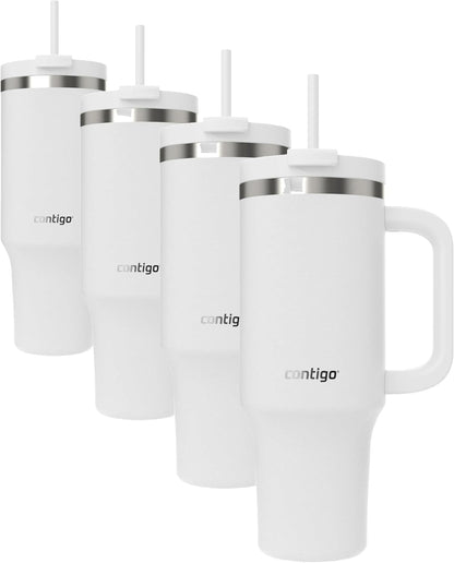 Streeterville 30oz Tumbler, Stainless Steel Vacuum Insulated, Leak-Proof, Cold for 29 Hours, Fits in cupholders, Licorice