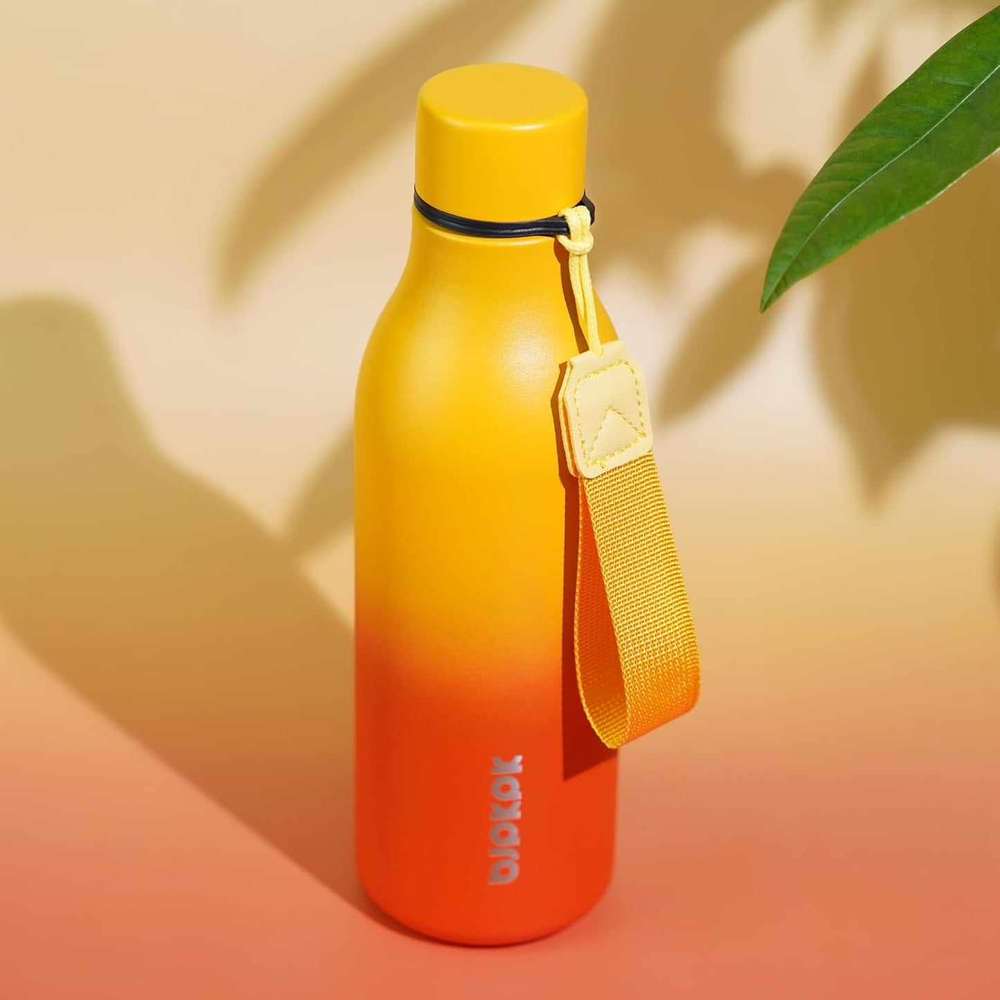 18oz Insulated Water Bottle, Stainless Steel Bottle with Carry Strap | Keep Cold & Hot Vacuum Insulation, Leak-Proof BPA-Free Design, Slim Bottle Fits Most Cup Holders for Gym, Office & Travel - Colors B