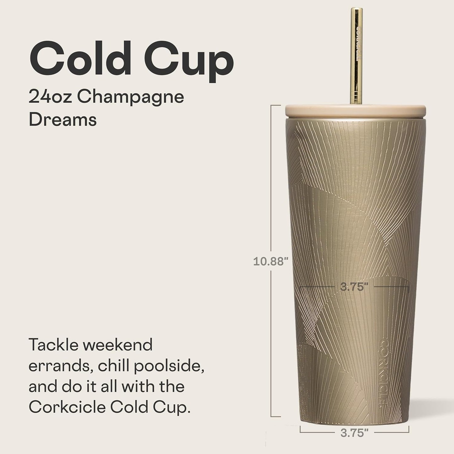 Cold Cup Insulated Tumbler - Stainless Steel Tumbler with Lid and Straw, Triple Insulated for Hot and Cold Drinks, Cupholder Friendly, BPA-Free - 24oz - Black Bows