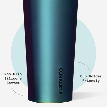 Cold Cup Insulated Tumbler - Stainless Steel Tumbler with Lid and Straw, Triple Insulated for Hot and Cold Drinks, Cupholder Friendly, BPA-Free - 24oz - Black Bows