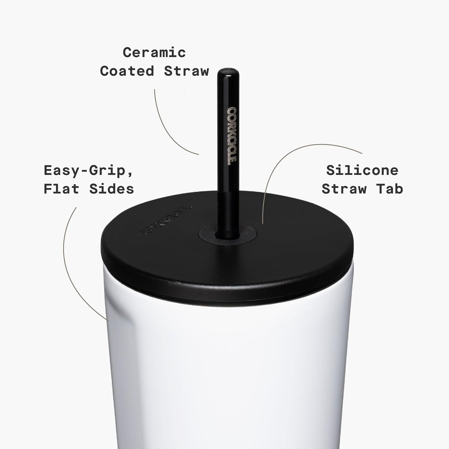 Cold Cup Insulated Tumbler - Stainless Steel Tumbler with Lid and Straw, Triple Insulated for Hot and Cold Drinks, Cupholder Friendly, BPA-Free - 24oz - Black Bows