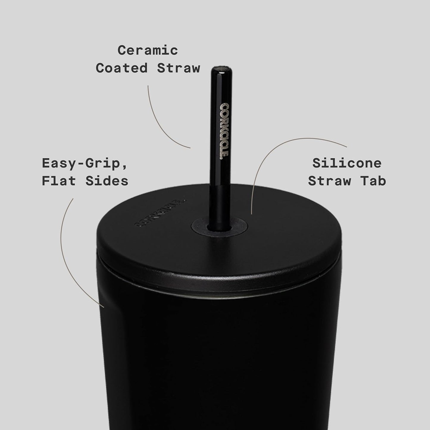 Cold Cup Insulated Tumbler - Stainless Steel Tumbler with Lid and Straw, Triple Insulated for Hot and Cold Drinks, Cupholder Friendly, BPA-Free - 24oz - Black Bows