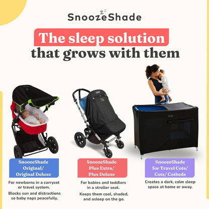 Plus Extra Stroller Sun Shade, Blackout and Sleep Aid UPF50+