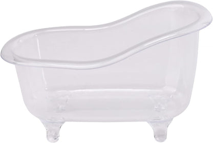 Clear Mini Bathtub Sundries Storage Box Jewelry Storage Box Makeup Organizer Container Desktop Storage,Clothing and Closet Storage Storage and Organization
