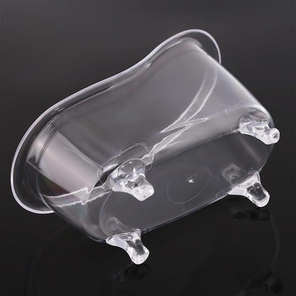 Clear Mini Bathtub Sundries Storage Box Jewelry Storage Box Makeup Organizer Container Desktop Storage,Clothing and Closet Storage Storage and Organization