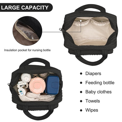 Baby Diaper Bag Tote, Mom Bag Crossbody Diaper Bags Baby Travel Bags for Girl Pañaleras Para Bebe (Pink, Large)