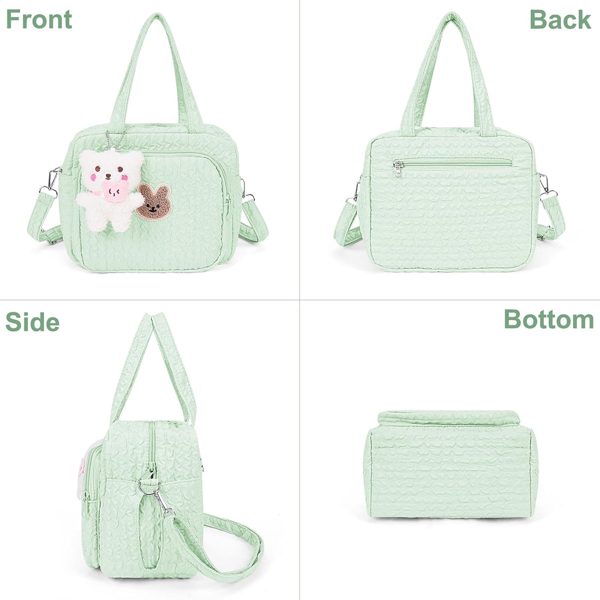 Baby Diaper Bag Tote, Mom Bag Crossbody Diaper Bags Baby Travel Bags for Girl Pañaleras Para Bebe (Pink, Large)
