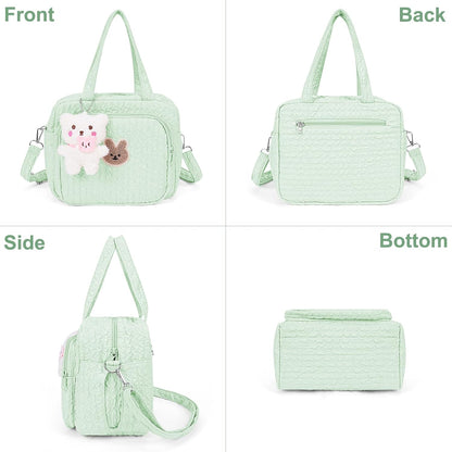 Baby Diaper Bag Tote, Mom Bag Crossbody Diaper Bags Baby Travel Bags for Girl Pañaleras Para Bebe (Pink, Large)