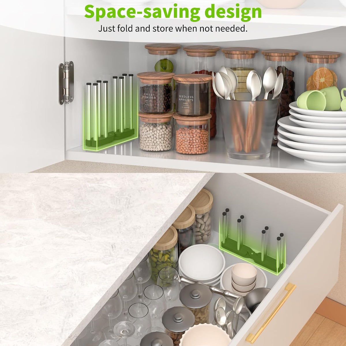 Retractable Bottle Drying Rack, Foldable Baby Bottle Drying Rack, Collapsible Draining Rack for Reusable Bag, Cutting Board, Mason Jars, Mugs, Glass, Cup, and Sports Bottle