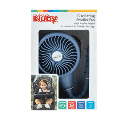 Nuby Oscillating Flexible Tripod 3-Speed Stroller Fan