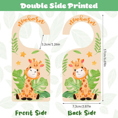 Auidy_6TXD 8Pcs Baby Closet Dividers Double Sided Baby Closet Organizers