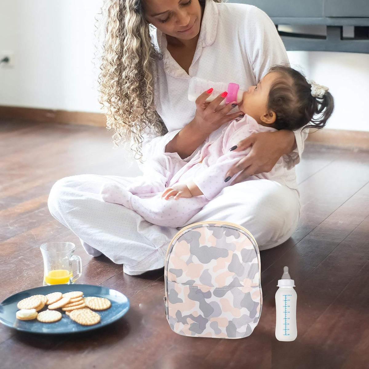 Insulated Easy for Bottle Portable Travel and Daycare Bag, Oxford Cloth Cooler Bag with Clean Design, Compact Size for Breast Milk Storage