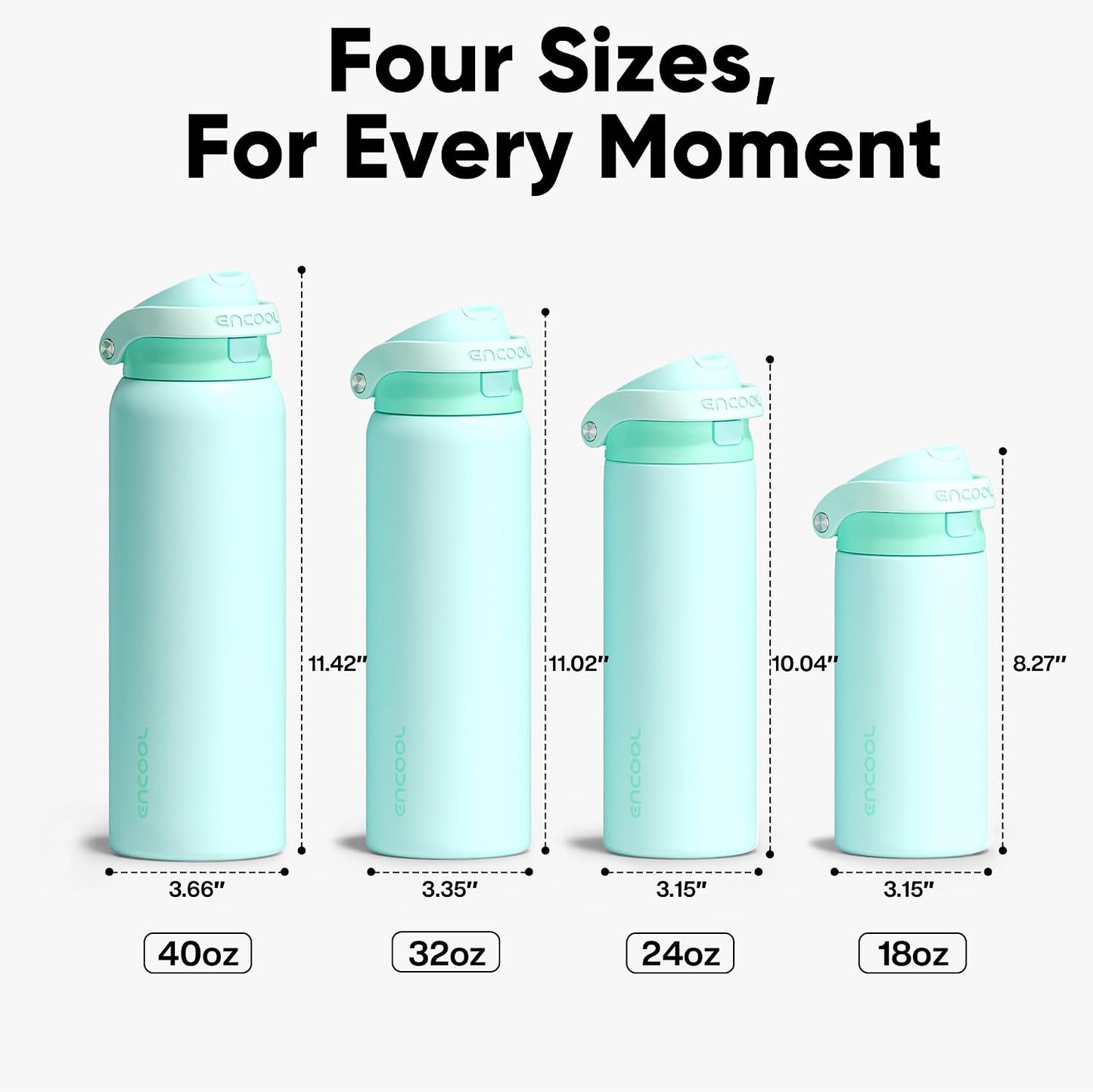 Leakproof Insulated Water Bottle with Straw Dual-Sip Water Bottle Bag-Safe Design for Work, Commute & Gym – Keeps Drinks Cold All Day, 24 oz, Clay Grey - Colors B