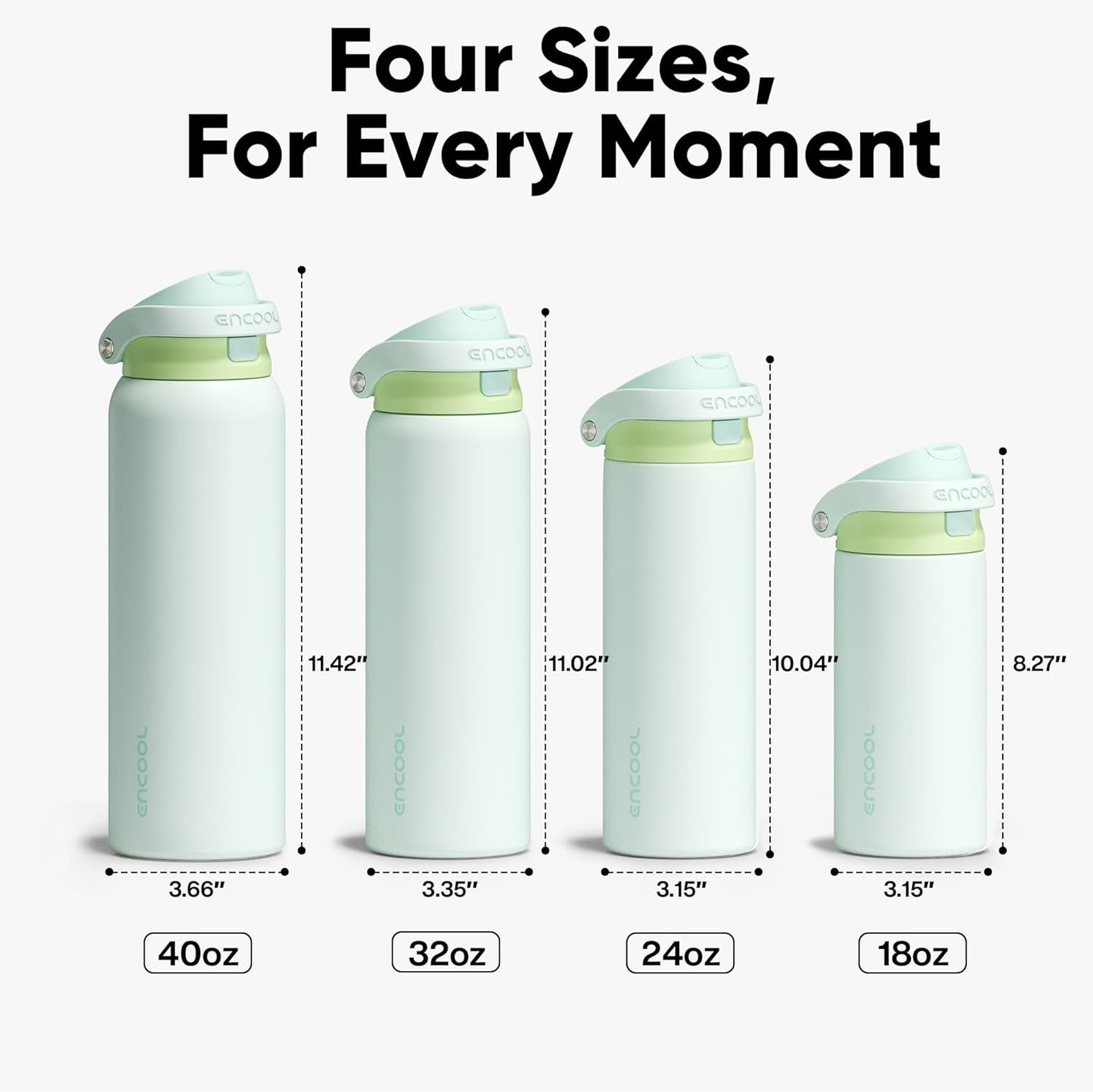 Leakproof Insulated Water Bottle with Straw Dual-Sip Water Bottle Bag-Safe Design for Work, Commute & Gym – Keeps Drinks Cold All Day, 24 oz, Clay Grey - Colors B