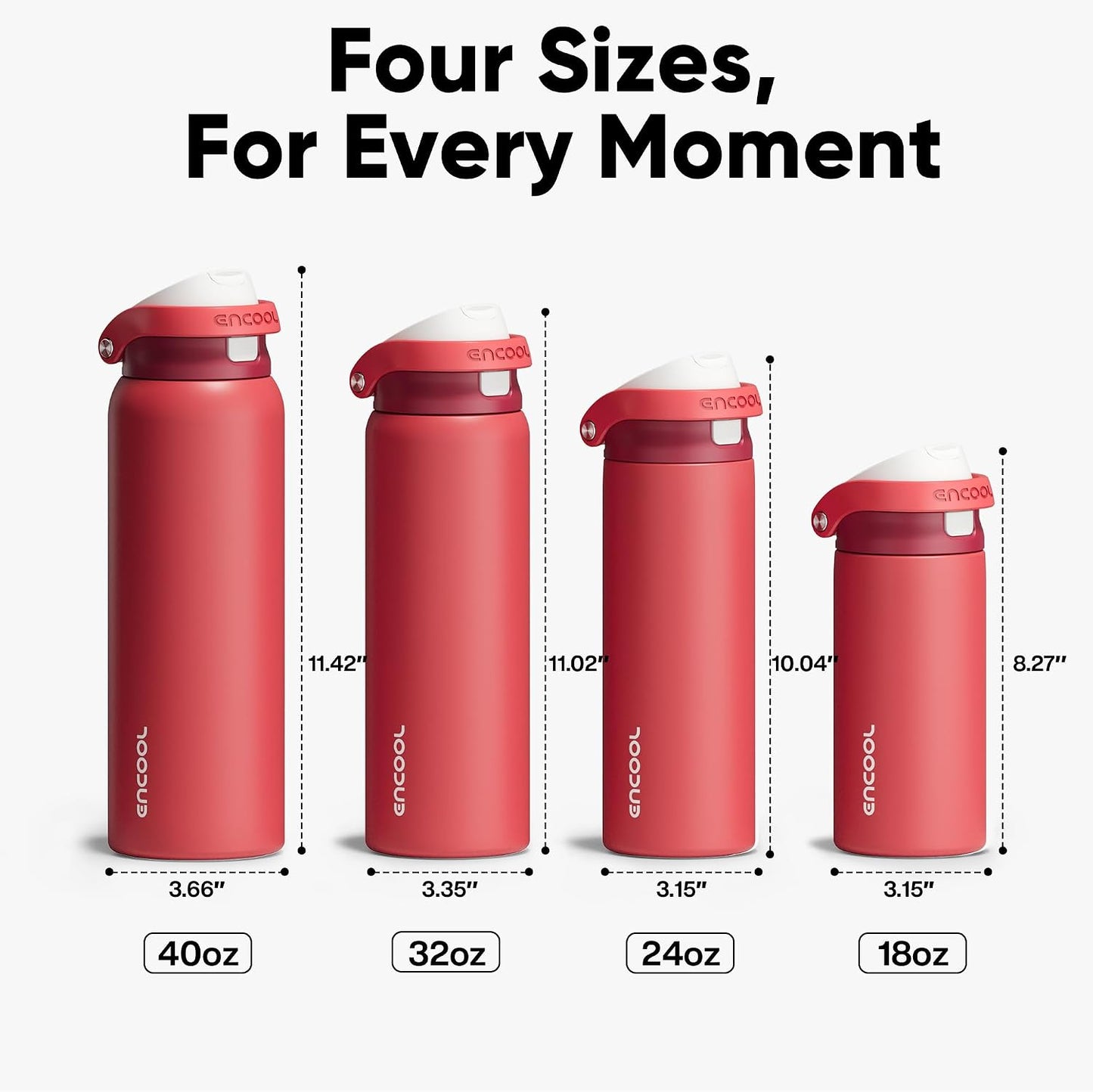 Leakproof Insulated Water Bottle with Straw Dual-Sip Water Bottle Bag-Safe Design for Work, Commute & Gym – Keeps Drinks Cold All Day, 24 oz, Clay Grey - Colors B