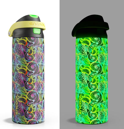 Leakproof Insulated Water Bottle with Straw Dual-Sip Water Bottle Bag-Safe Design for Work, Commute & Gym – Keeps Drinks Cold All Day, 24 oz, Clay Grey - Colors B