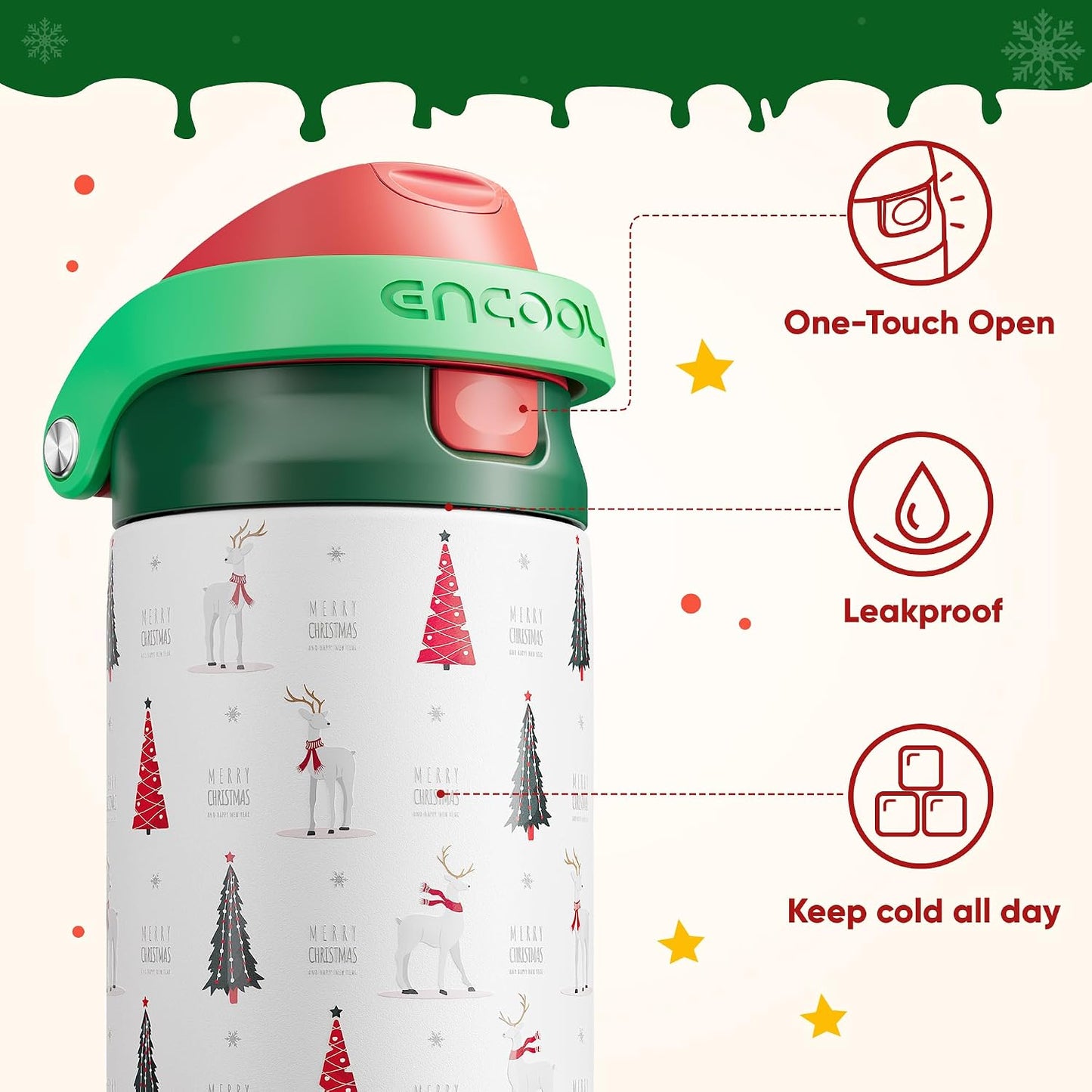 Leakproof Insulated Water Bottle with Straw Dual-Sip Water Bottle Bag-Safe Design for Work, Commute & Gym – Keeps Drinks Cold All Day, 24 oz, Clay Grey - Colors B