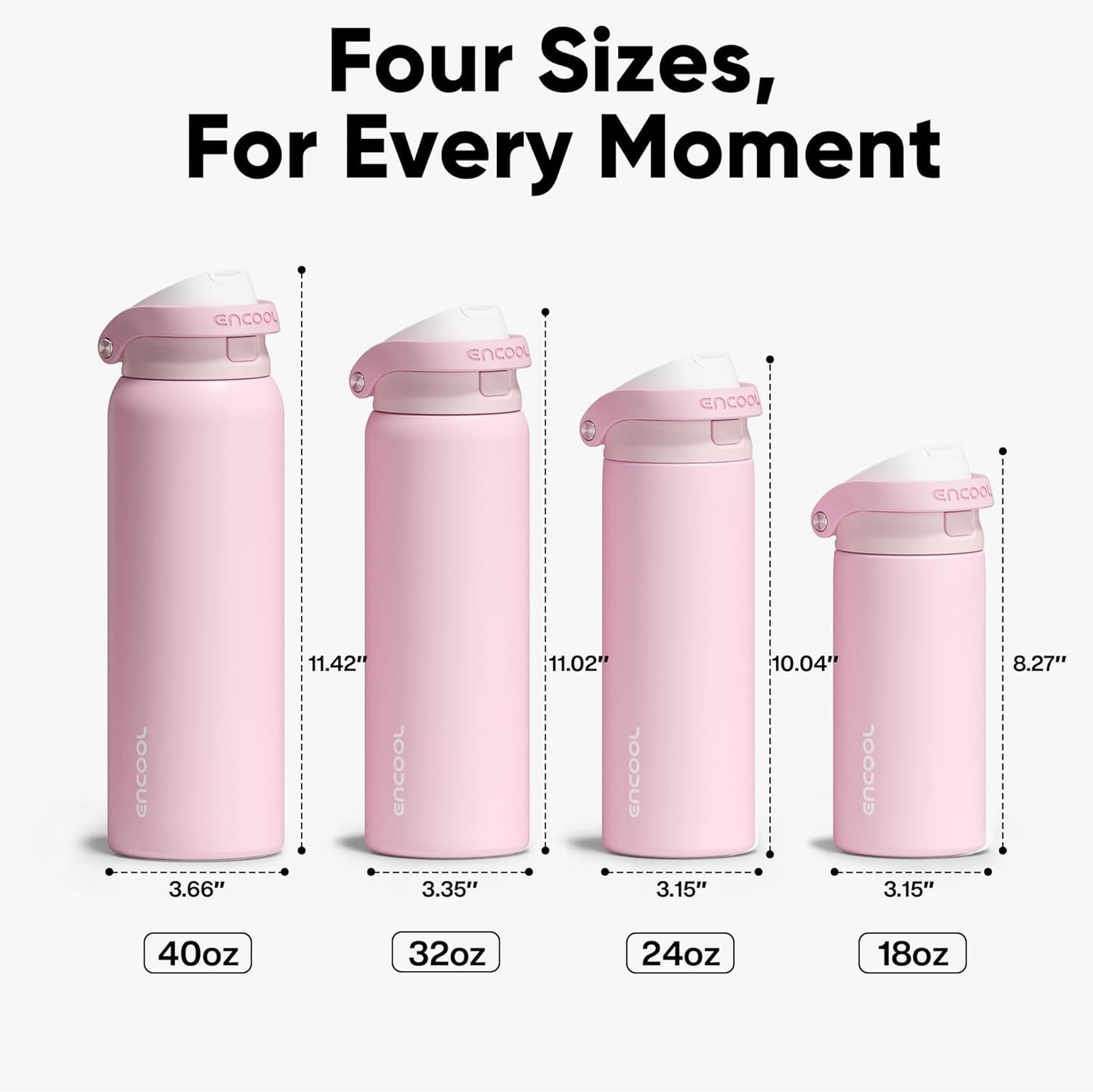 Leakproof Insulated Water Bottle with Straw Dual-Sip Water Bottle Bag-Safe Design for Work, Commute & Gym – Keeps Drinks Cold All Day, 24 oz, Clay Grey - Colors B