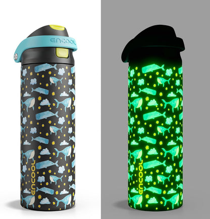 Leakproof Insulated Water Bottle with Straw Dual-Sip Water Bottle Bag-Safe Design for Work, Commute & Gym – Keeps Drinks Cold All Day, 24 oz, Clay Grey - Colors B