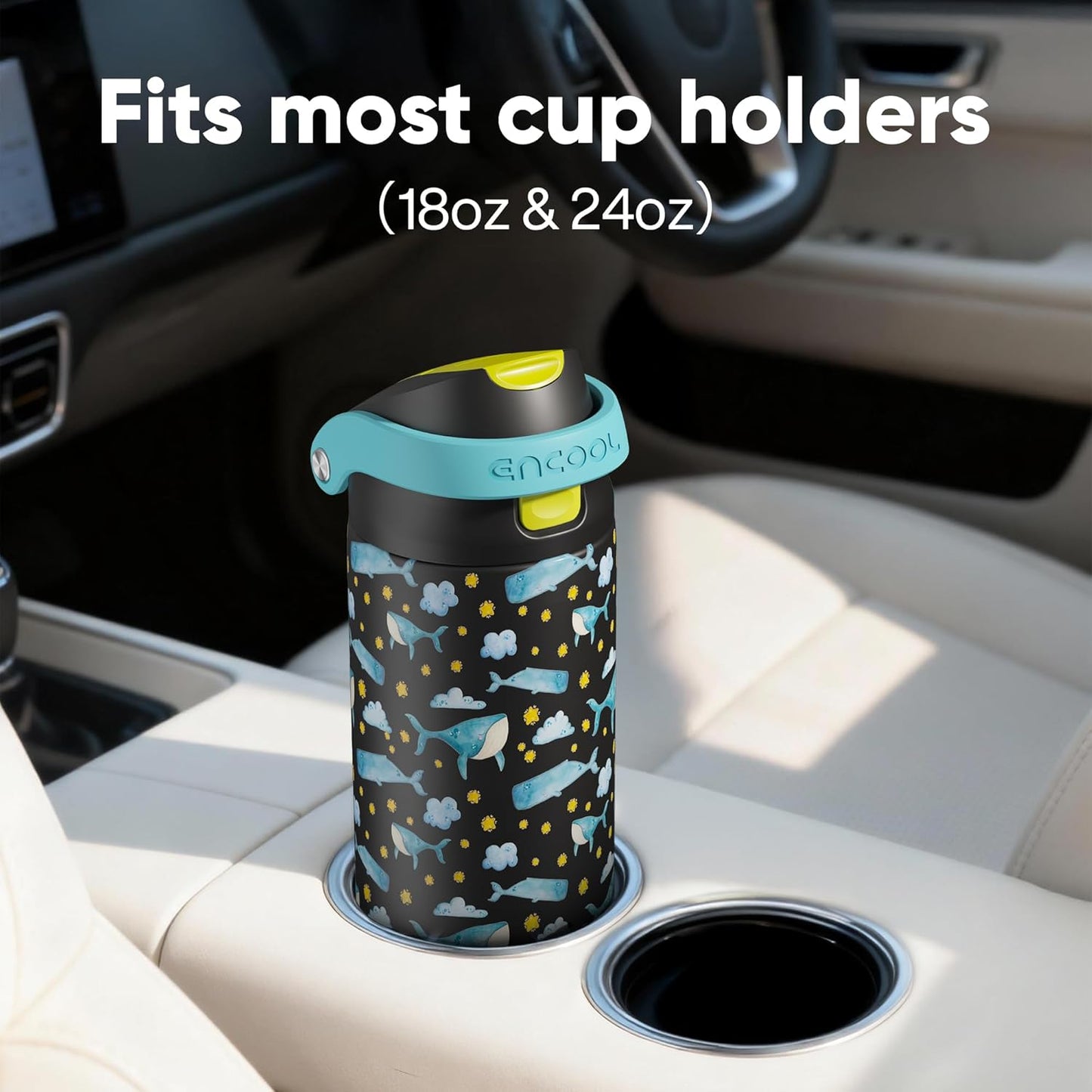 Leakproof Insulated Water Bottle with Straw Dual-Sip Water Bottle Bag-Safe Design for Work, Commute & Gym – Keeps Drinks Cold All Day, 24 oz, Clay Grey - Colors B