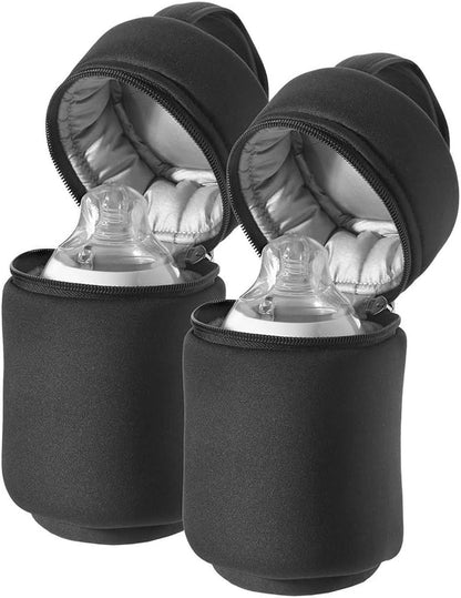 Baby Bottle Warmer Insulated Travel Bottle Bag & Cooler Suitable for Tommee Tippee baby bottles - 2 Count