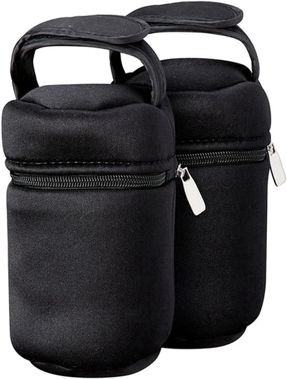 Baby Bottle Warmer Insulated Travel Bottle Bag & Cooler Suitable for Tommee Tippee baby bottles - 2 Count