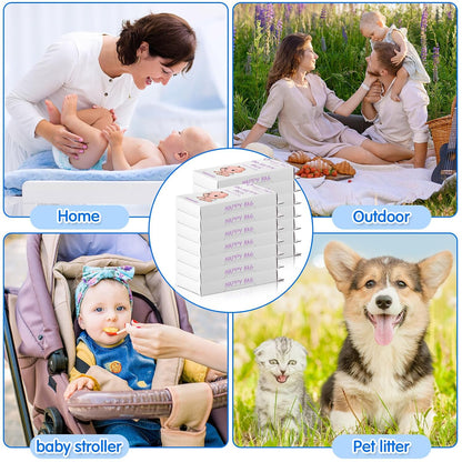 1800 Pcs Baby Disposable Diaper Bags Easy Tie Handle Poop Sacks