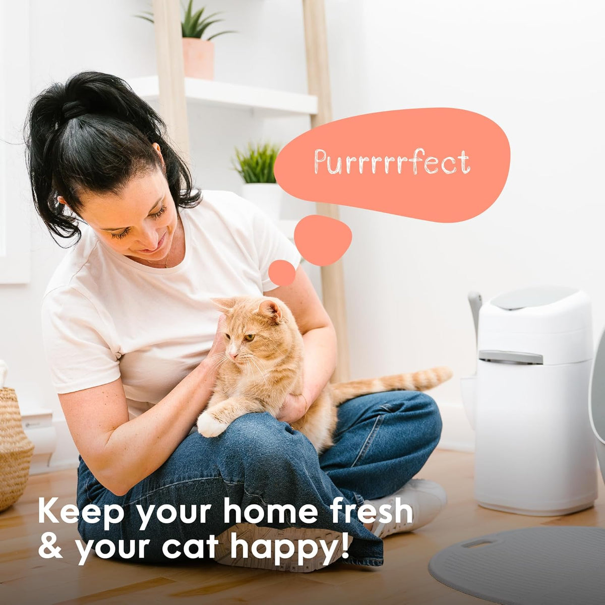 Style Cat Litter Disposal Pail with 14 ft Standard Refill