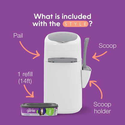 Style Cat Litter Disposal Pail with 14 ft Standard Refill