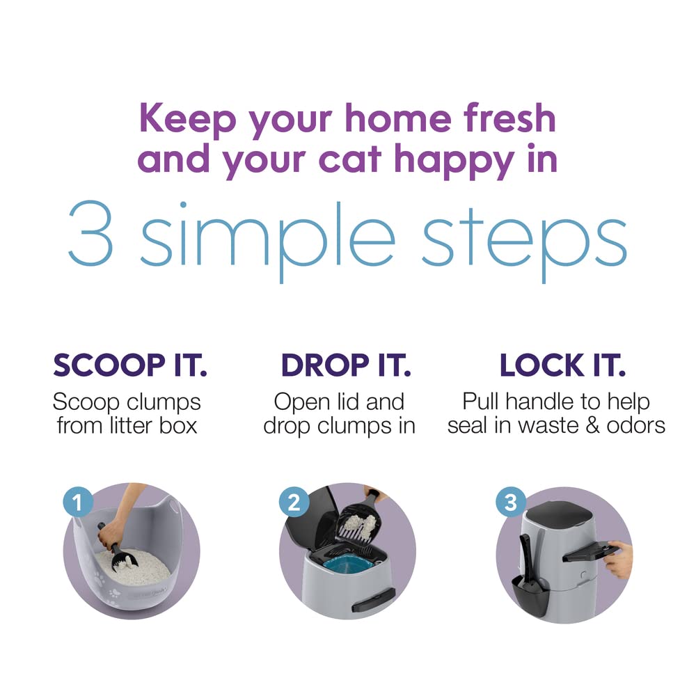 Style Cat Litter Disposal Pail with 14 ft Standard Refill