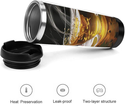 13oz Insulated Travel Coffee Mug Reusable Coffee Cup Water Bottle | Cup of Tea Travel Mug with Leak Proof Lid Double Wall Stainless Steel Coffee Tumbler Personalized Gift