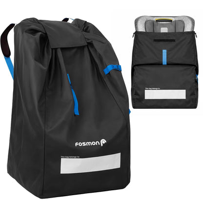 Car Seat Travel Bag for Airplane, Padded Gate Check Backpack Straps
