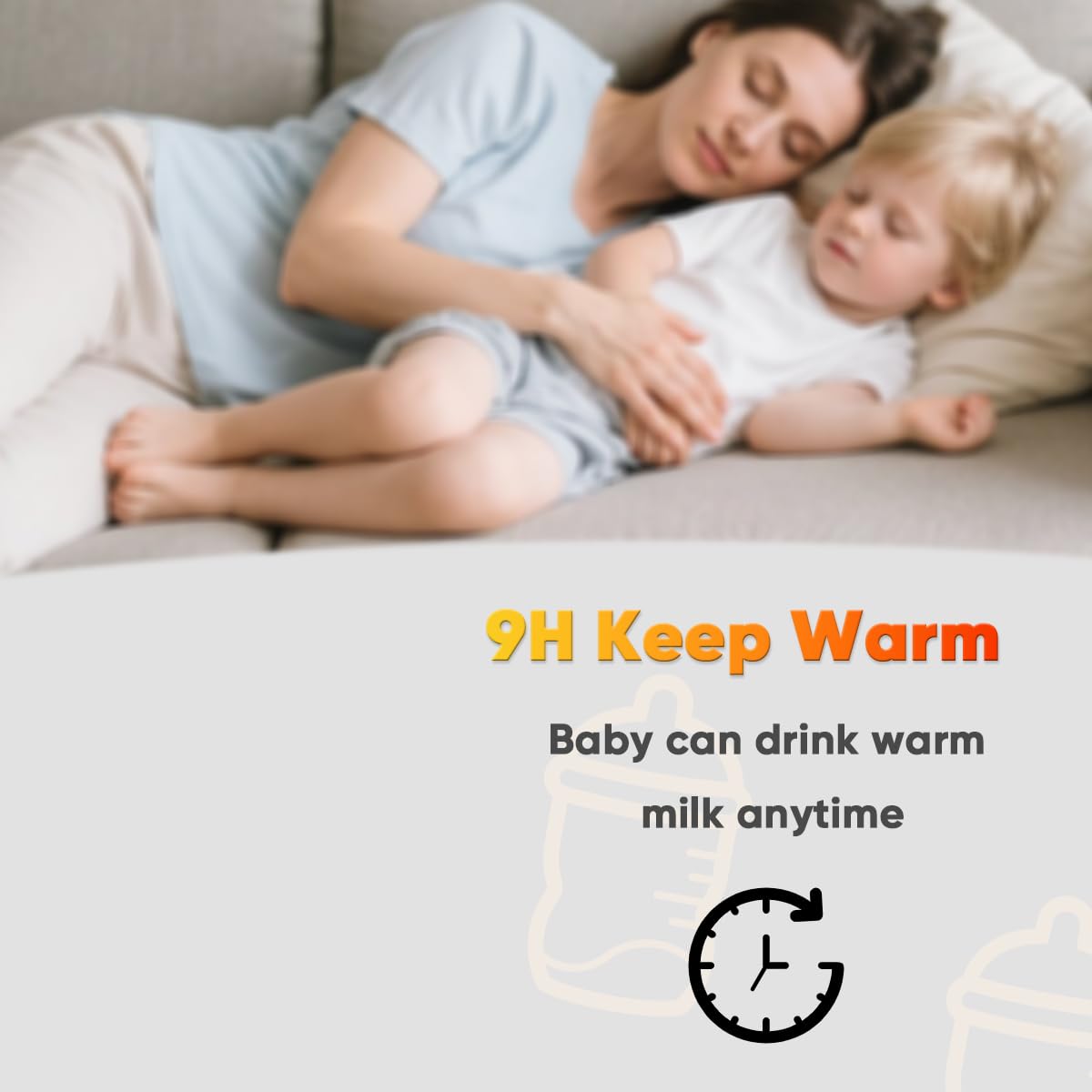 Baby Bottle Warmer, Fast Bottle Warmer for All Bottles, Breast Milk Warmer for Baby Breastmilk or Formula Automatic Shut-Off Digital Display Heat Baby Food at Home Use