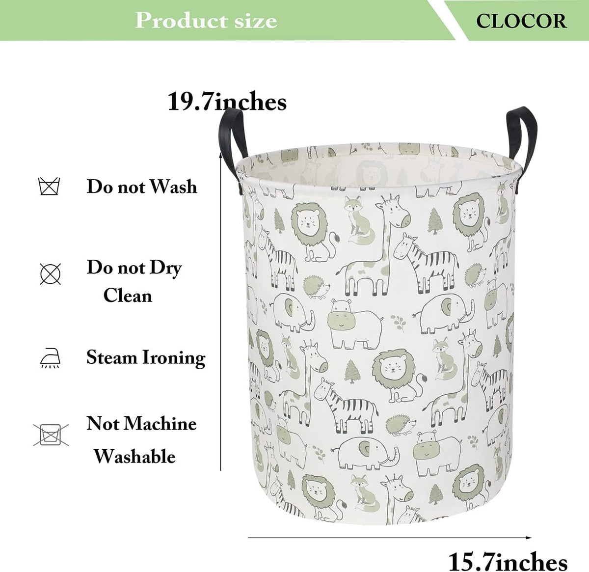 Collapsible Round Laundry Hamper/Large Storage Basket/Room Decor (White check)