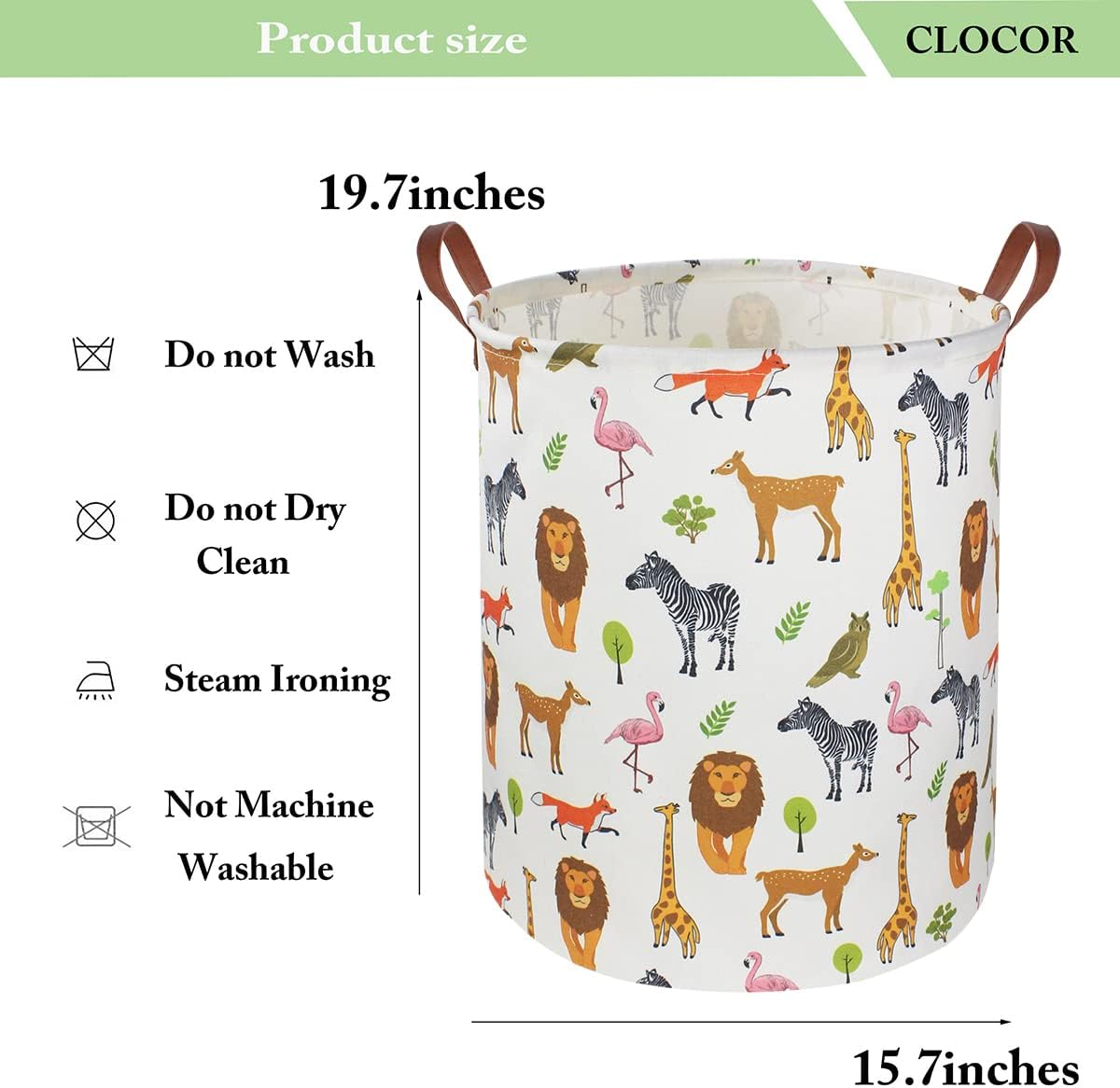 Collapsible Round Laundry Hamper/Large Storage Basket/Room Decor (White check)