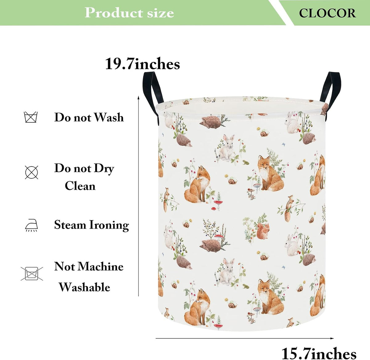 Collapsible Round Laundry Hamper/Large Storage Basket/Room Decor (White check)