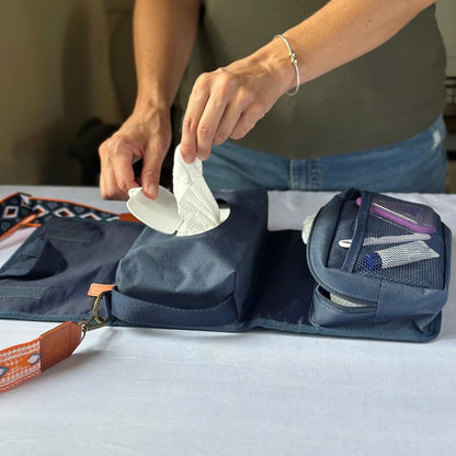 Crossbody Diaper Bag, Small Diaper Bag, Diaper and Wipes Pouch