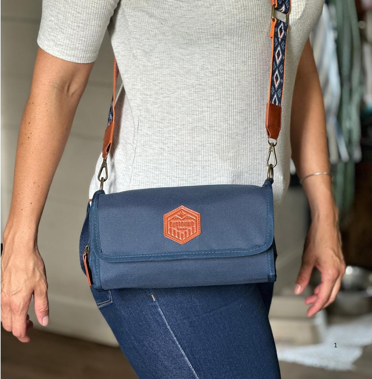 Crossbody Diaper Bag, Small Diaper Bag, Diaper and Wipes Pouch